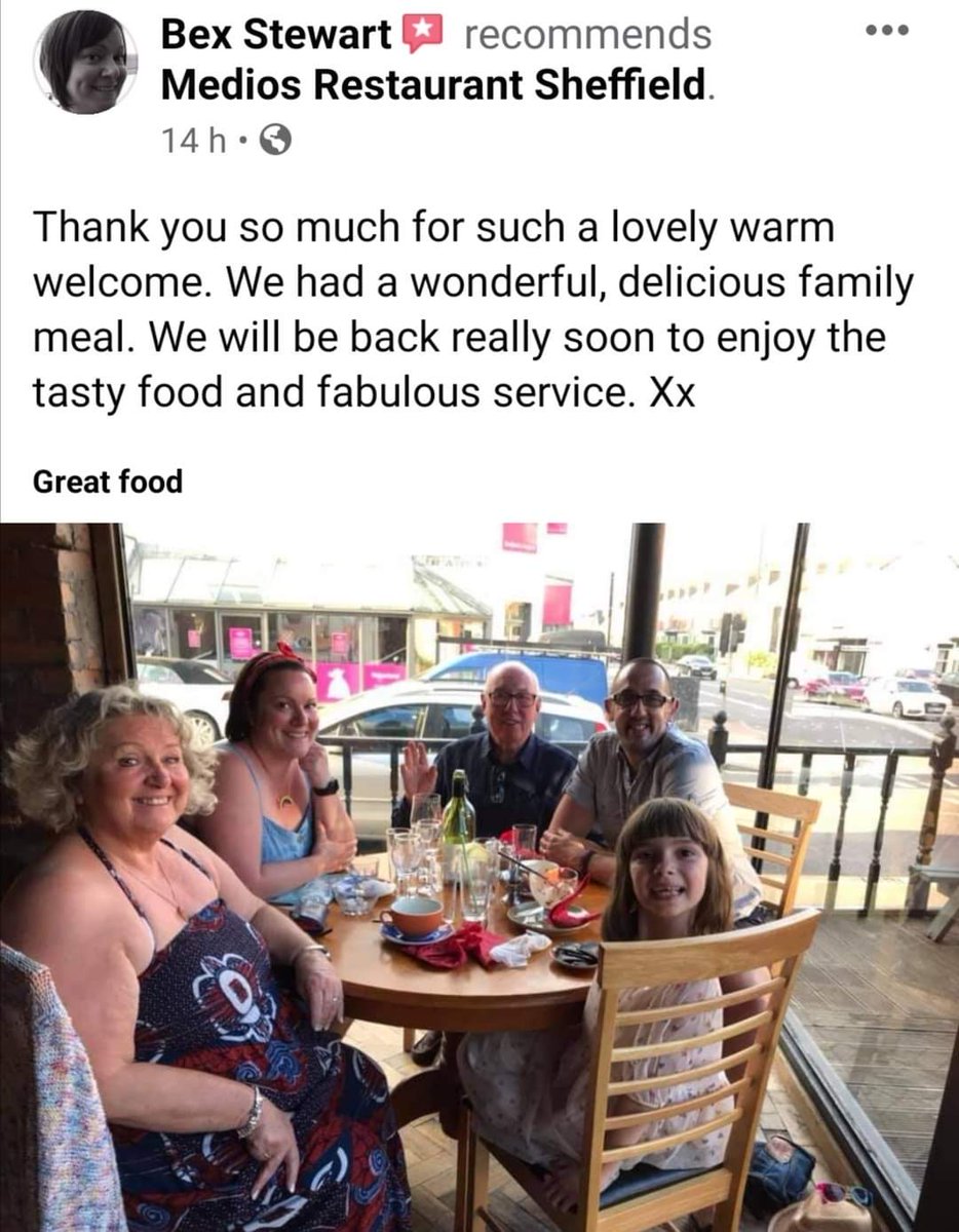 MediosSheffield's tweet photo. Our competition winner Jacqueline Page came with her family. Glad you enjoyed it and thank you for your kind words.

#supportlocalbusiness #lockdowncoutdown
#competition #giveaway #curry #sheffield
#independentsheffield #ourfaveplaces #sheffieldfood #sheffieldfoodies https://t.co/jKx1kQtmZ2