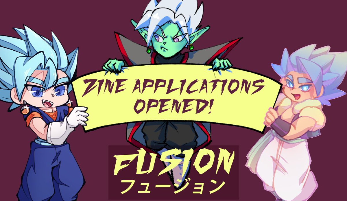 DBFusionZine's tweet photo. The application for the Dragon Ball Fusion Zine is now open!!

The applications will close on the 26th of June at midnight (GMT+2)

Please see our Carrd for more info such as rules and schedule!

🌟Apply as a creator here: https://t.co/RAxHviC0lu
🌟 Carrd: https://t.co/AL9i9hzH7W https://t.co/chqGtyUGnK
