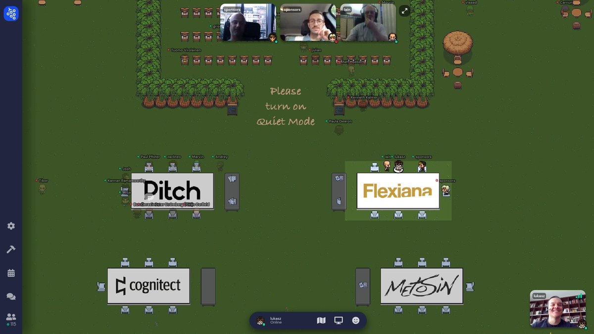 replomancer's tweet image. Great ClojureD conference on Gather!

#clojured #clojuredconf @clojuredconf @flexiana