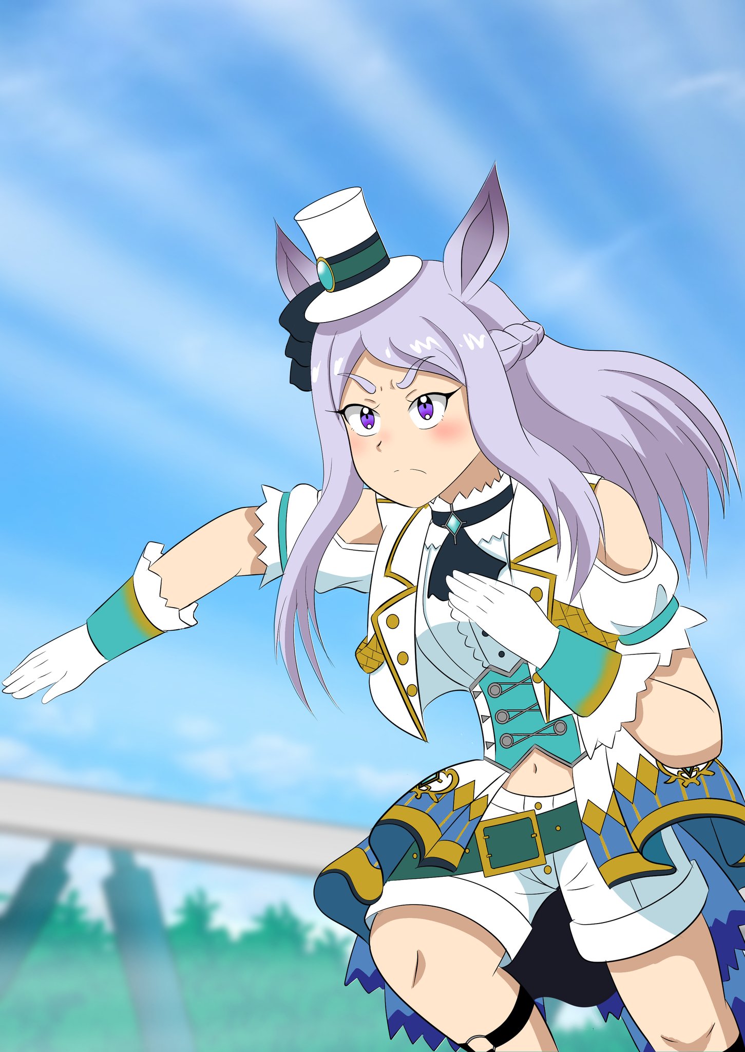 تويتر 市原仙人 على تويتر ウマ娘のメジロマックイーンさんを描きました やはり勝負服が難しかったです いつものイラストの倍くらいかかりました ウマ娘プリティーダービー ウマ娘 メジロマックイーン 絵描きさんと繋がりたい イラスト好きな人と繋がりたい