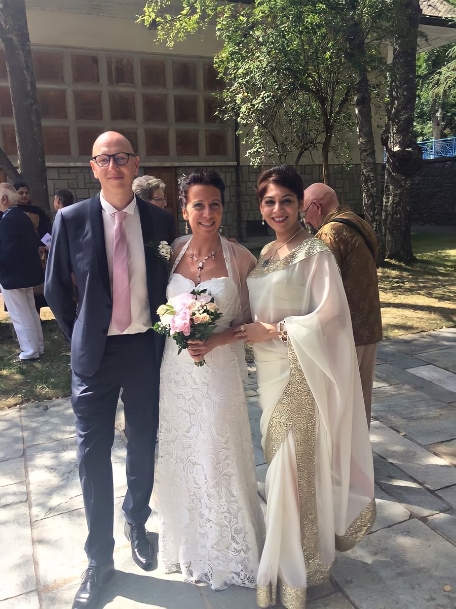 Who said you can't wear a saree to an english wedding?