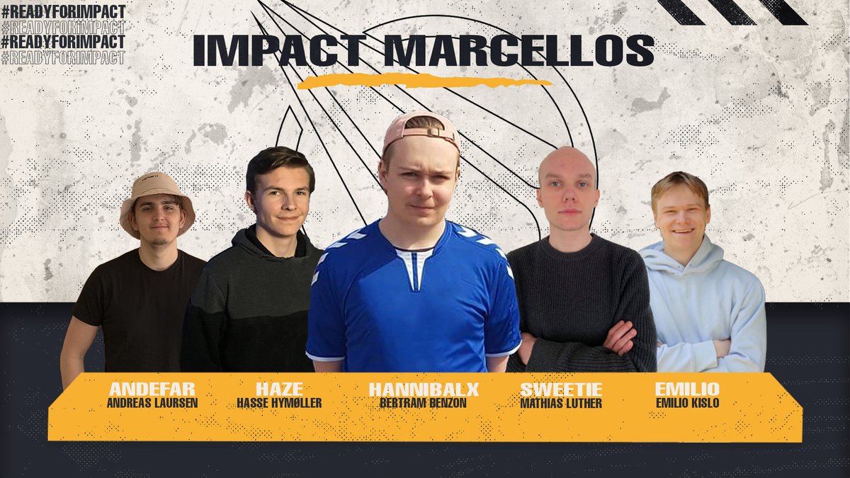 XIESPORTGG's tweet image. IMPACT MARCELLOS LINEUP!
We can proudly present our new player and we look forward to you playing under our metor stones!

Lineup:
🇩🇰@HannibalxCSGO | INGAME LEADER
🇩🇰@HasseCSGO | AWPER
🇩🇰@emili0cs | RIFLER
🇩🇰@csgoSweetie | RIFLER
🇩🇰@CrashPlain | RIFLER
Coach: 🇩🇰@Frixcsgo