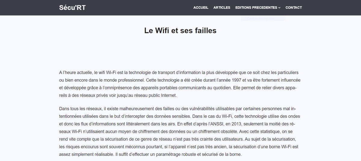 SecuRT_Montbe's tweet photo. Envie de jouer le Mr. Robot Français ?🇫🇷
Tout est ici pour en apprendre plus sur le wifi et ses failles : https://t.co/T6ZBd7vZN2
Bonne Lecture !
@montbel_iut #SecuRT https://t.co/WKXJSzI09q
