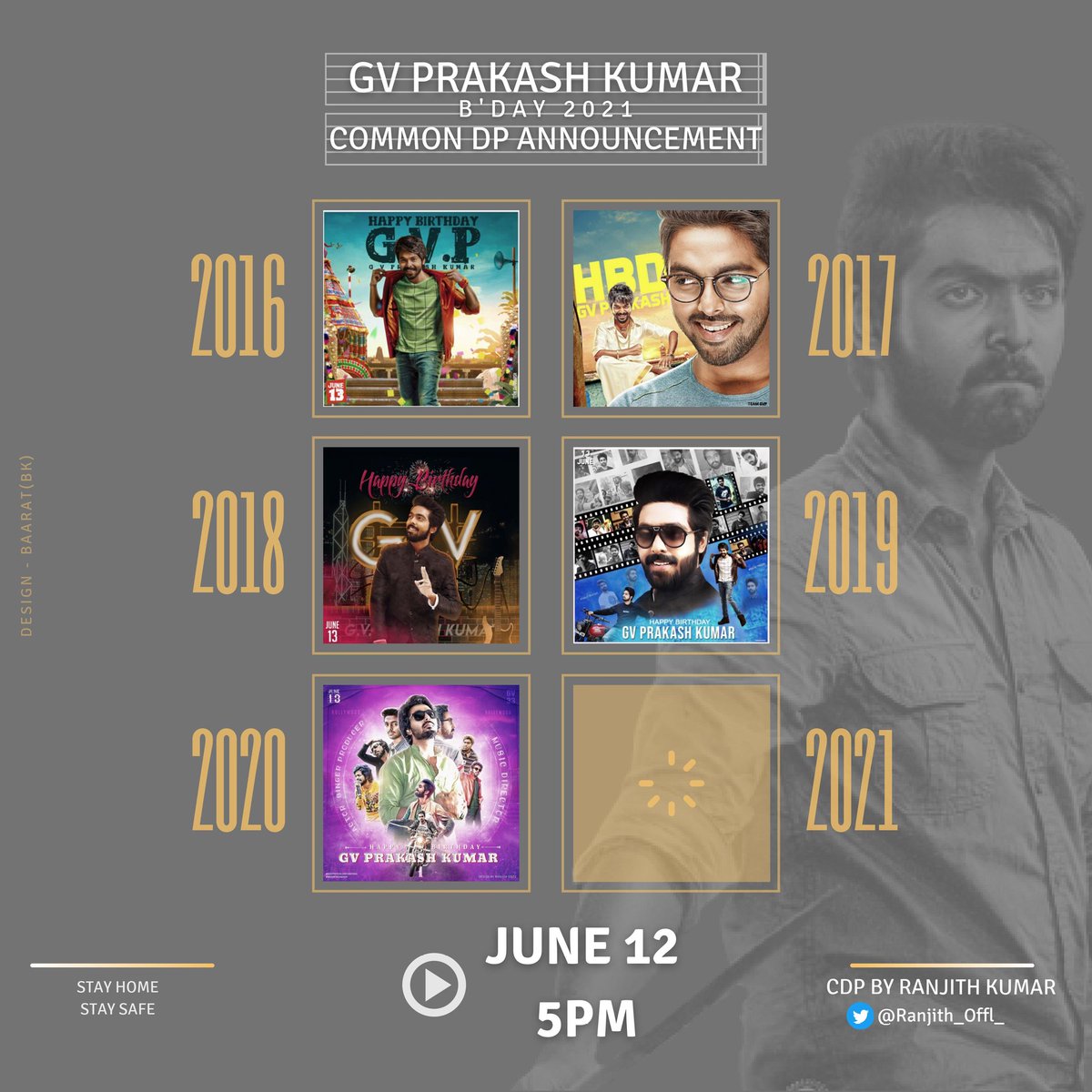 Pics2graphics We Are Doing The Official Common Dp Of Gvprakash Birthday This Year Will Be Launched On June 12 At 5pm Pics2graphics Gvprakashbdaycdpupdate Gvprakash Fp Gdinesh111 Gvprakash Jail Gvians T Co lgldtv7k
