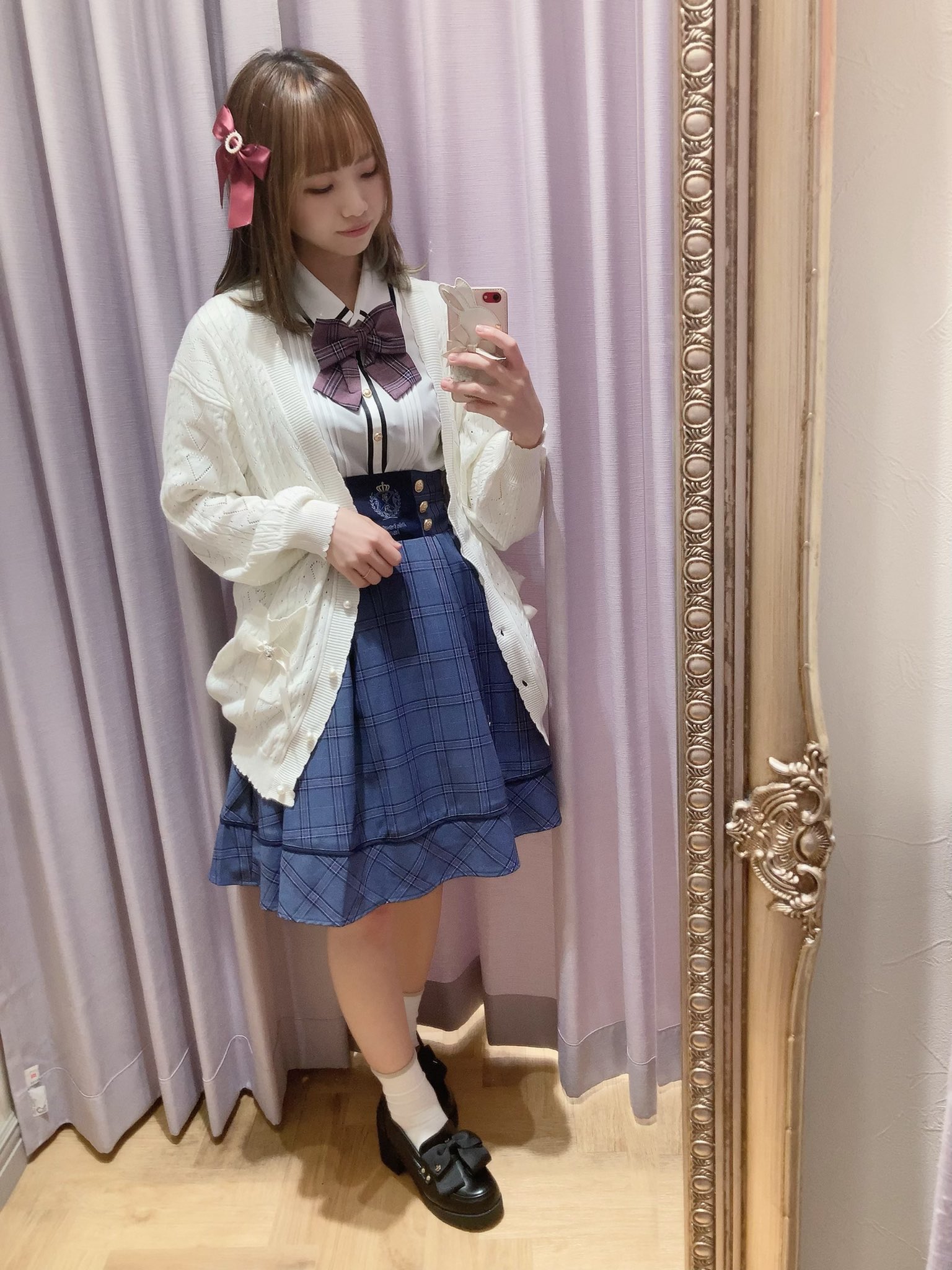 Amavel 制服 風 romantique emblem ブラウス スカート 特価商品 32