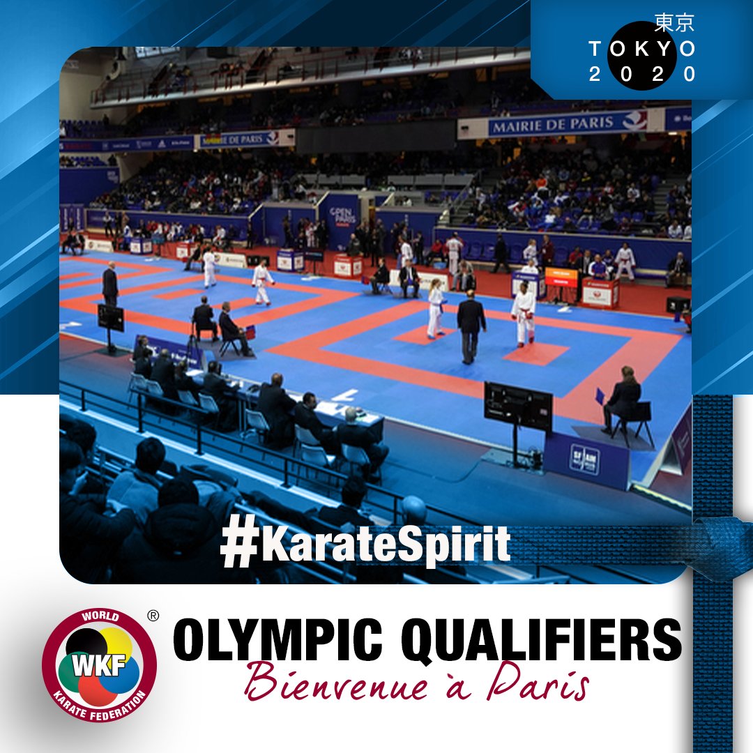 500 athletes will compete at the Olympic Qualification Tournament in Paris next weekend looking to book their ticket to Tokyo 2020. 

Find out all about the tournament here 👉 bit.ly/KarateSpirit_P…

#Karate 🥋 #KarateSpirit #ParisKarate2021 #Tokyo2020