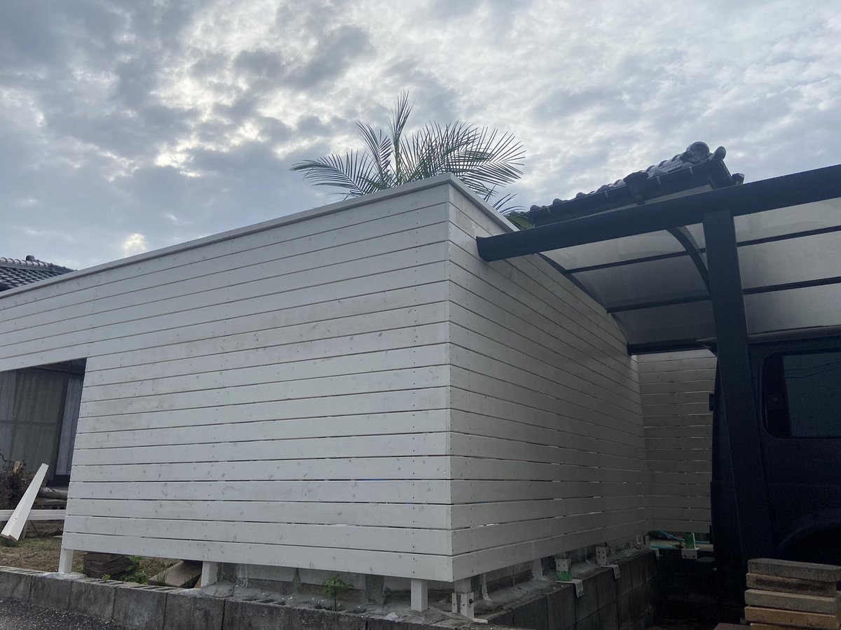 aodonkey's tweet image. 角いい感じ🤙

#ウッドフェンス
#DIY
#フェニックスロベリニー
#ソテツ