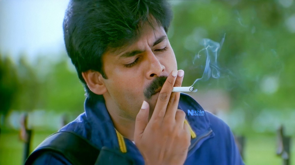 Here's Retouch Stills Of @PawanKalyan Stylish Smoking Looks From #Kushi  🚬💥 #VakeelSaab || #HariHaraVeeraMallu, image size:1200x673