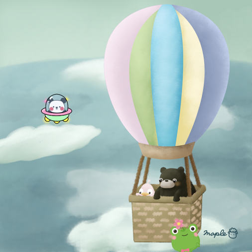 めいぷるの小部屋 今日は熱気球記念日だそうです イラスト Digitalart Illustration 今日は何の日 熱気球記念日 絵描き人 創活 一次 Line絵文字 お絵描き 鳥 くま パンダ カエル T Co I4rl0lbxr5 Twitter