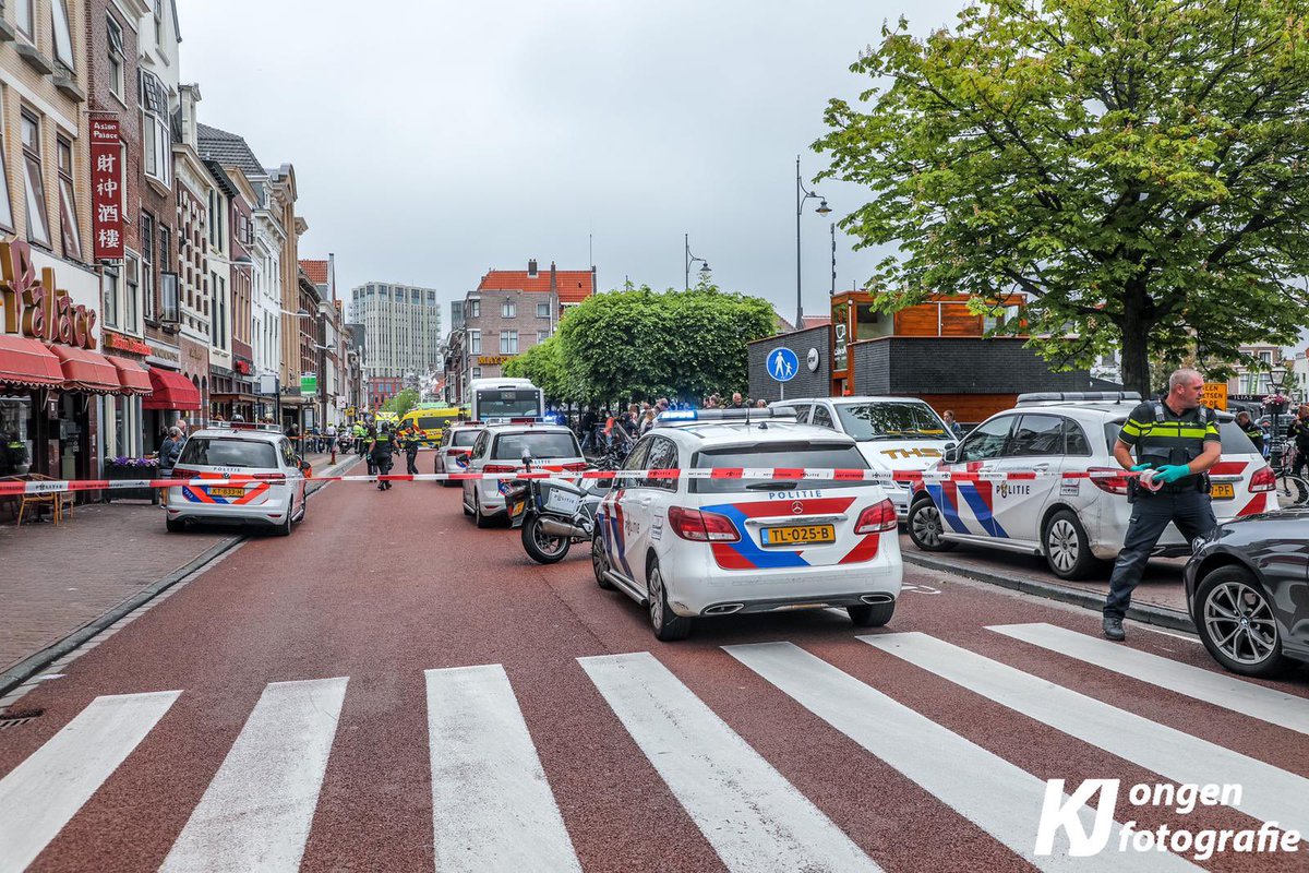 Melding politie Beestenmarkt Leiden inzake ongeval