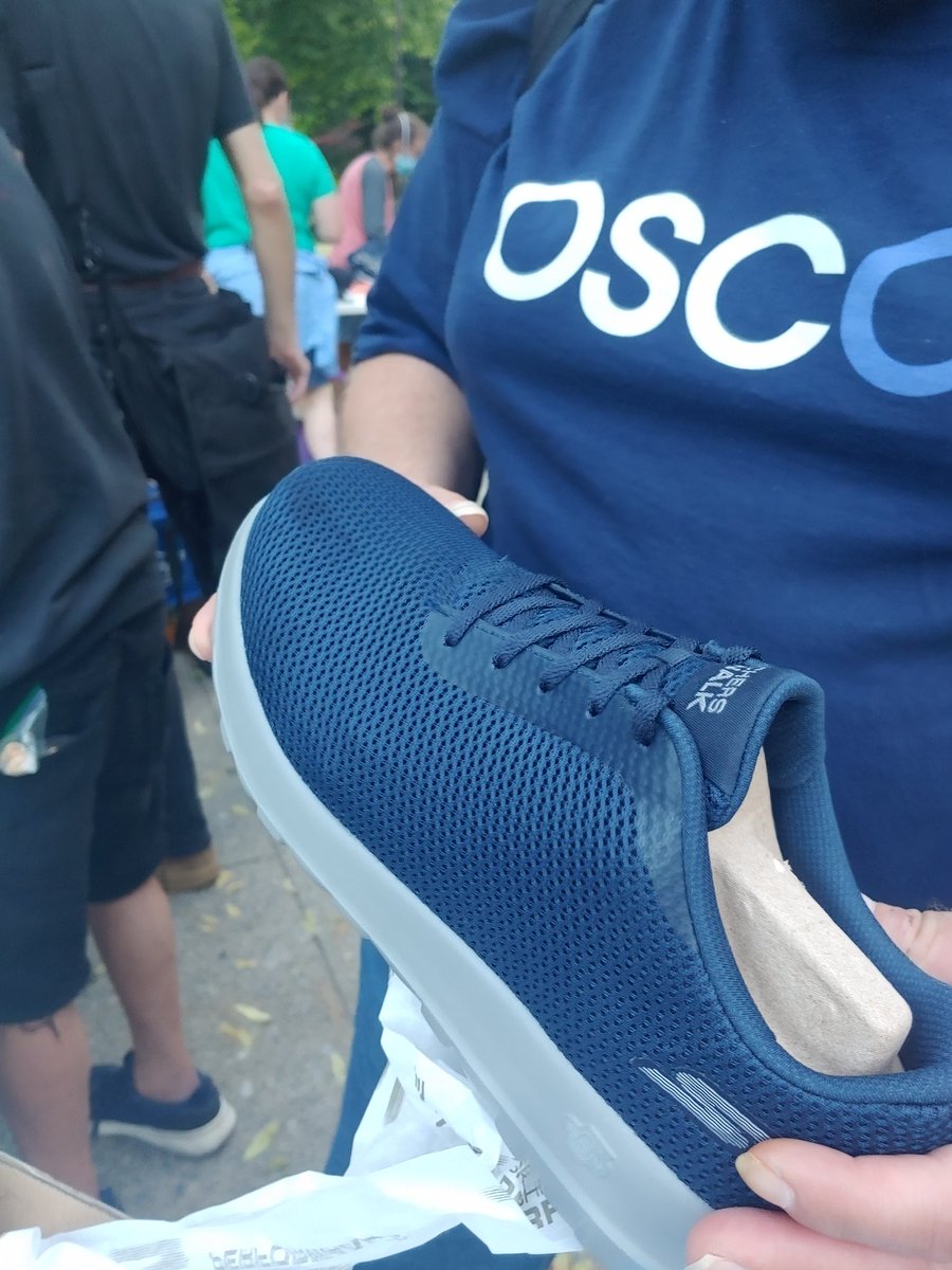 SS161821's tweet photo. A few weeks ago we heard from our friend Matt who's feet hurt from his old worn out sneakers.  And another friend Ron who requested high top sneakers because of bad painful ankles.  Both these friends recieved brand new sneakers and the reactions and appreciation were priceless. https://t.co/CmxfGc8PB6