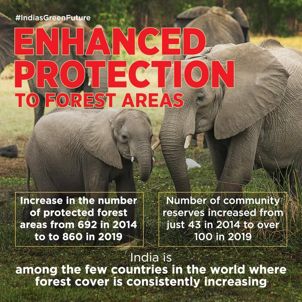 Check out the information about India's rich natural biodiversity and protected areas network uptake on "World Environment Day" by Gujarat Forest Department.
#IndiasGreenFuture #PMOIndia