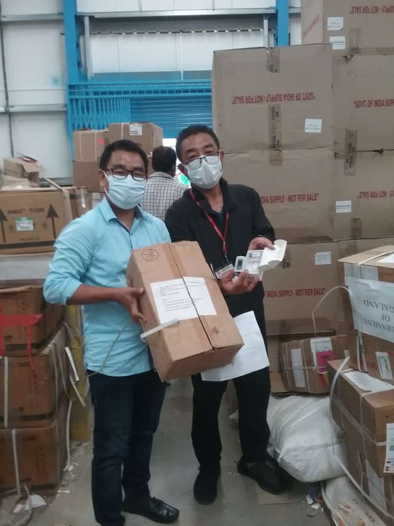 pangnyu's tweet photo. Thank You, Dr. Pavitra Mohan, Basic Health Services- who has donated 500 pulse oximeters for NHM Nagaland, and 8 Oxygen concentrators plus 100 pulse oximeters for CIHSR. I am also thankful to Shri. Pairson from @USAID_NISHTHA for mobilizing these resources @swatim80 @MoHFW_INDIA. https://t.co/Go2w0oI4T6