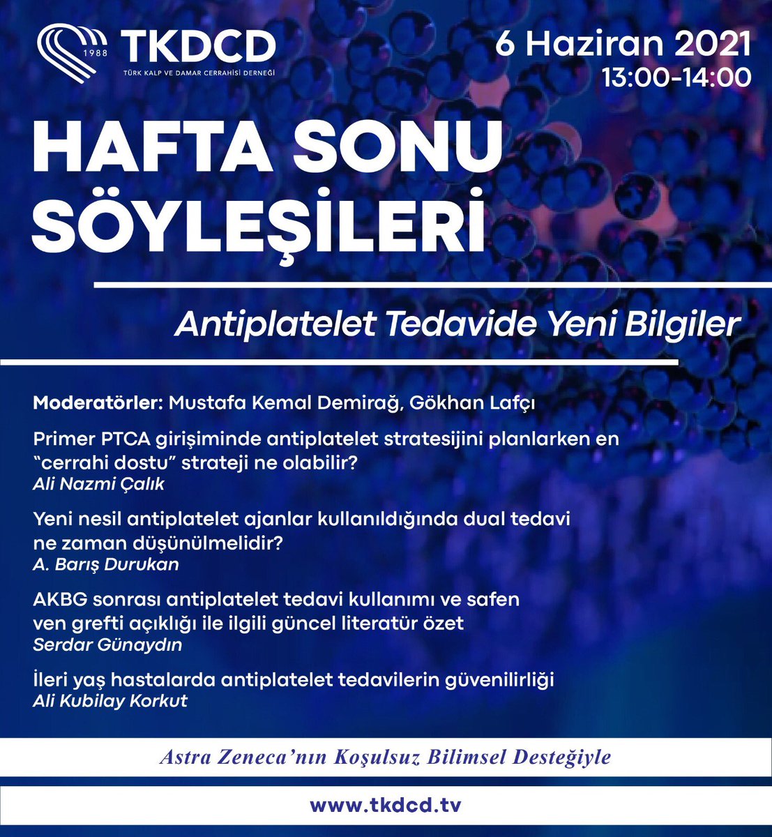 Türk Kalp Damar Cerrahisi Derneği Hafta Sonu Söyleşileri (Turkish Society of Cardiovascular Surgery : Antiplatelet Treatment Following CABG #tkdcd #platelets #antiplatelet #cabg #kalp #kalpcerrahisi #cardiacsurgery