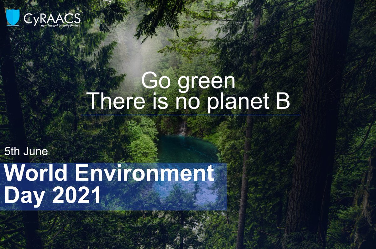 CyRAACS's tweet photo. "One of the first conditions of happiness is that the link between man and nature shall not be broken" - Leo Tolstoy.

Wishing you happy #WorldEnvironmentDay2021 https://t.co/NOdjbuVz4Z