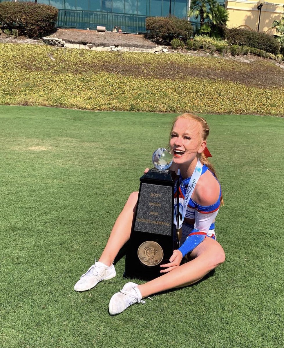 PaladinsFCS's tweet photo. Congratulations Peyton Rountree on a solid showing at the #cheerleadingworlds2021! Peyton and her division one competitive cheerleading team at Stingray AllStars placed third at The Cheerleading Worlds in Orlando‼️🥉🏆
#GoFCSPaladins #HardWorkPaysOff #CompeteEveryDay https://t.co/Gnx6M1jtcg