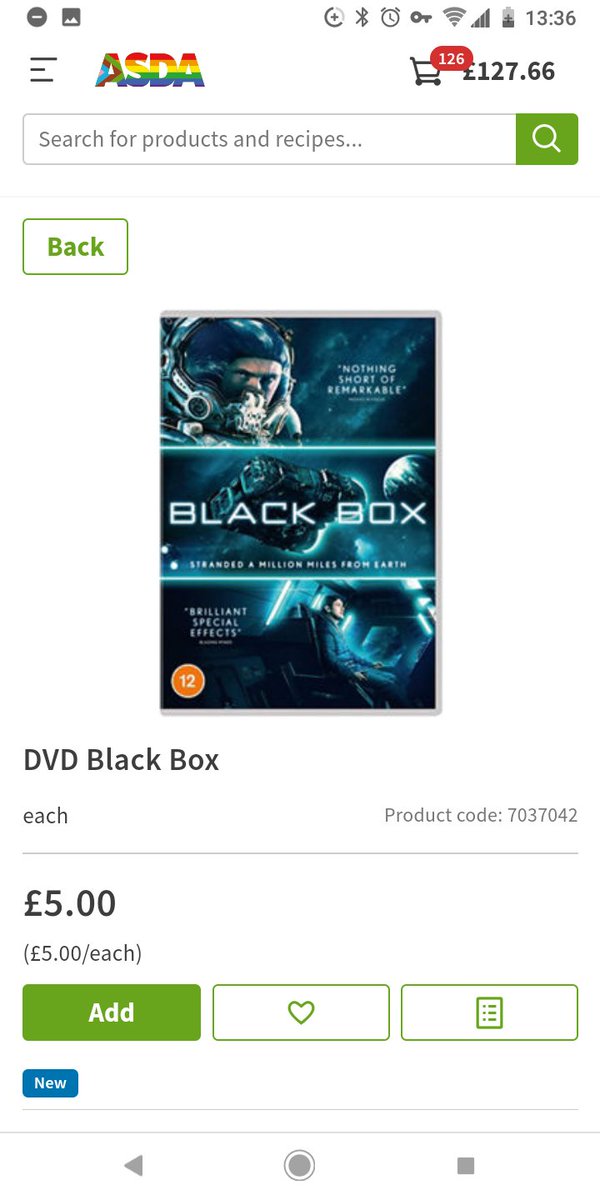 BlackBoxTheFilm's tweet photo. Our dvd is available from @asda

#scifi #supportindiefilm #supportukfilm
#movie #indiefilm #dvd #sciencefiction #space #thriller #filmmaking https://t.co/PFGmPEA7xk
