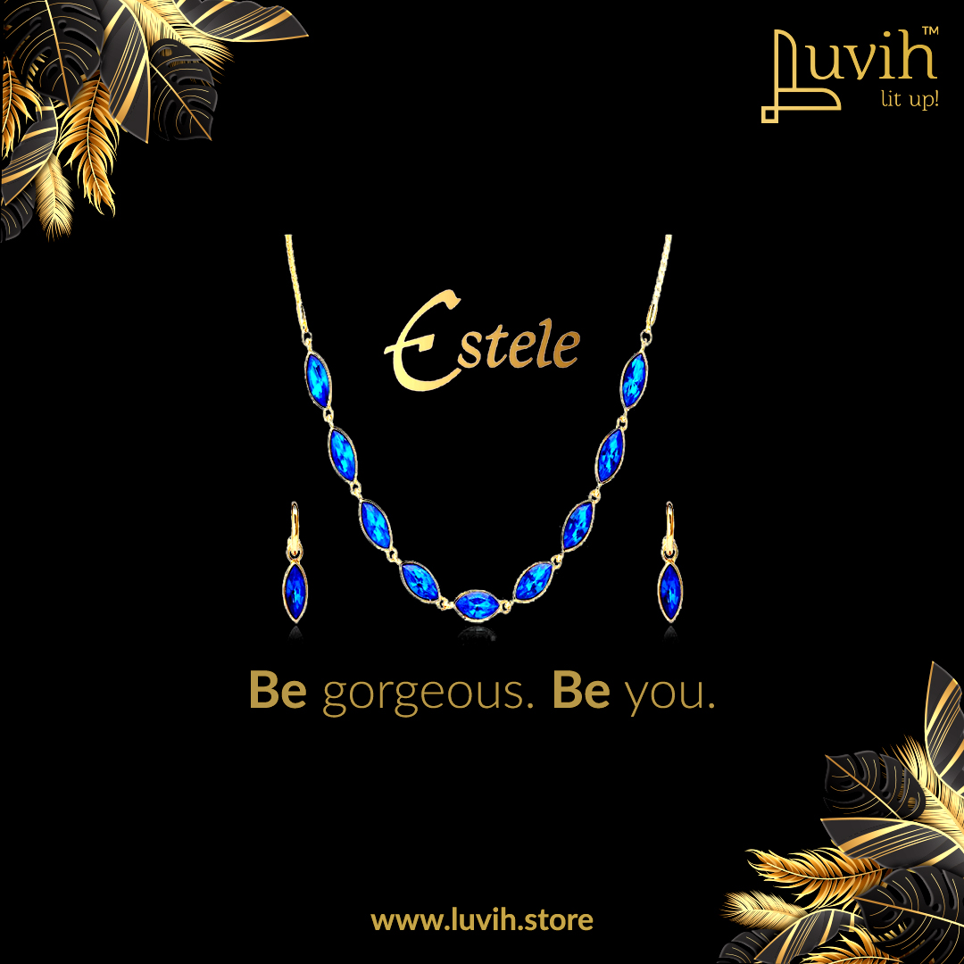 Amplify your look with this stunning necklace set (earrings included) from Estele. This petite necklace is elegantly adorned with American diamonds, giving you a trendy, cool look.

Order Today: luvih.store/index.php?rout…

#Luvih #Estele #OnlineStores #TraditionalCollection