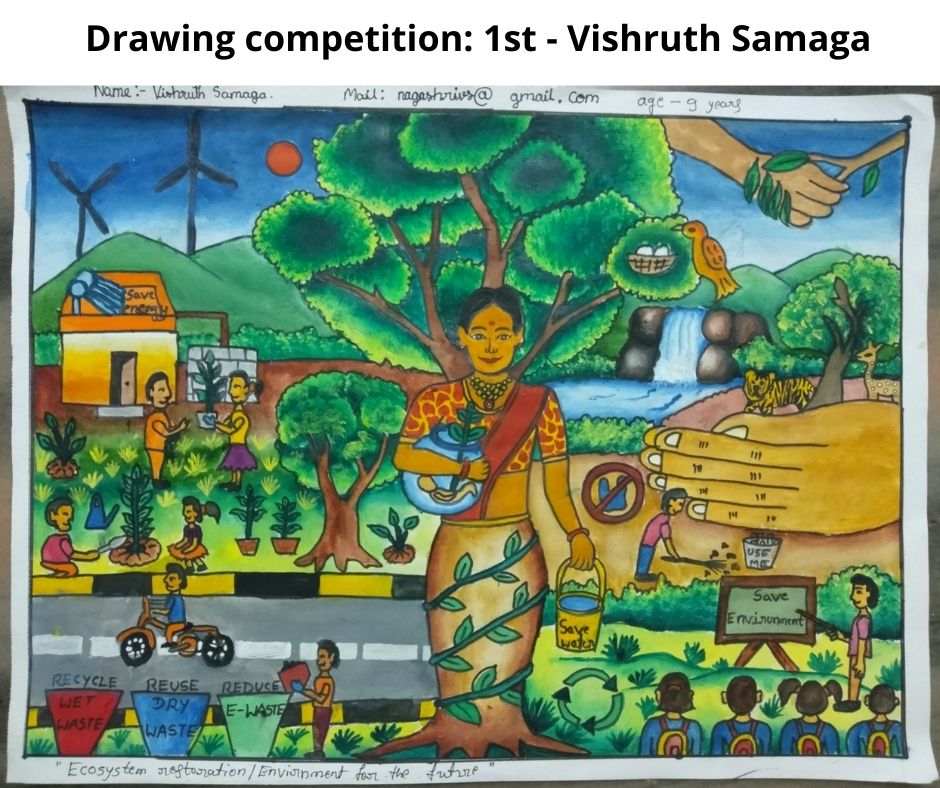 Carmel School Moodbidri holds Drawing Competition on Vanamahothsava -  Carmel Moodbidri