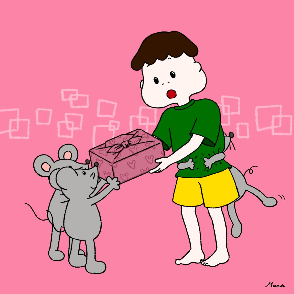 お土産 Souvenir Illustration イラスト ふるやまな 絵描きのイラスト