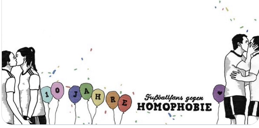 QFForg's tweet photo. Congratulations to our members and allies @FFgH2014 for their 10th anniversary. Let‘s continue to fight against homophobia and discrimination in football and society! 🏳️🌈🏳️🌈🏳️🌈 #FfgH https://t.co/2aoLnmAknV