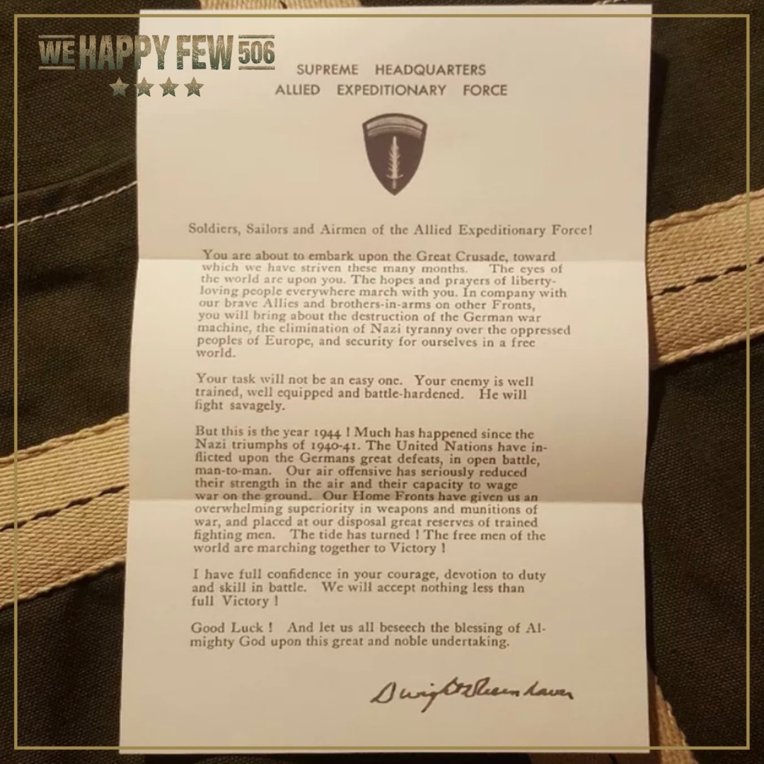 WeHappyFew506's tweet photo. Today, on 5 June, we honour those who were preparing to go into the unknown 77 years ago. We can’t imagine the thoughts going through their minds but we remember every one of them who stepped forward and did what they had to do from air, land and sea.

#dday77 #bandofbrothers https://t.co/nV7pQ2RFEe
