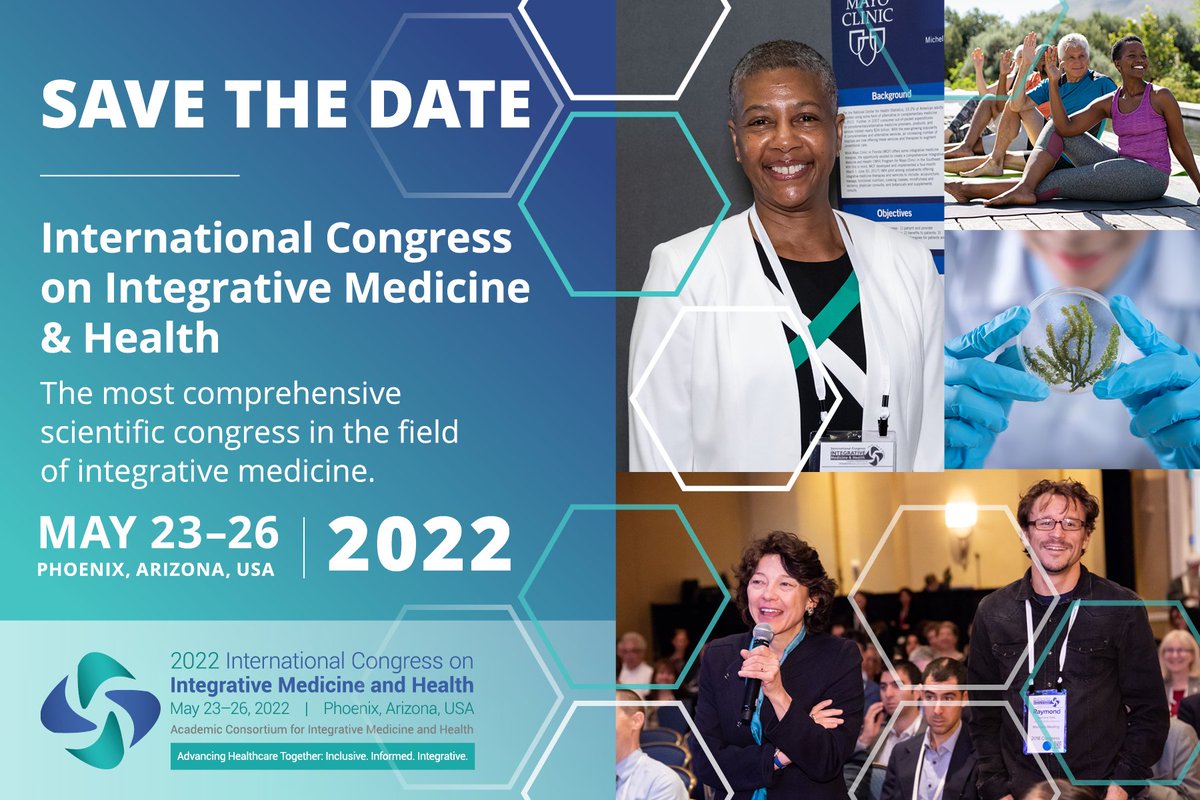 Plan now to submit your abstract proposal for the 2022 International Congress on Integrative Medicine and Health. Abstracts for oral and poster presentation should cover the latest research and best practices in integrative medicine and health. consortiumcongress.org/Abstract-Submi…