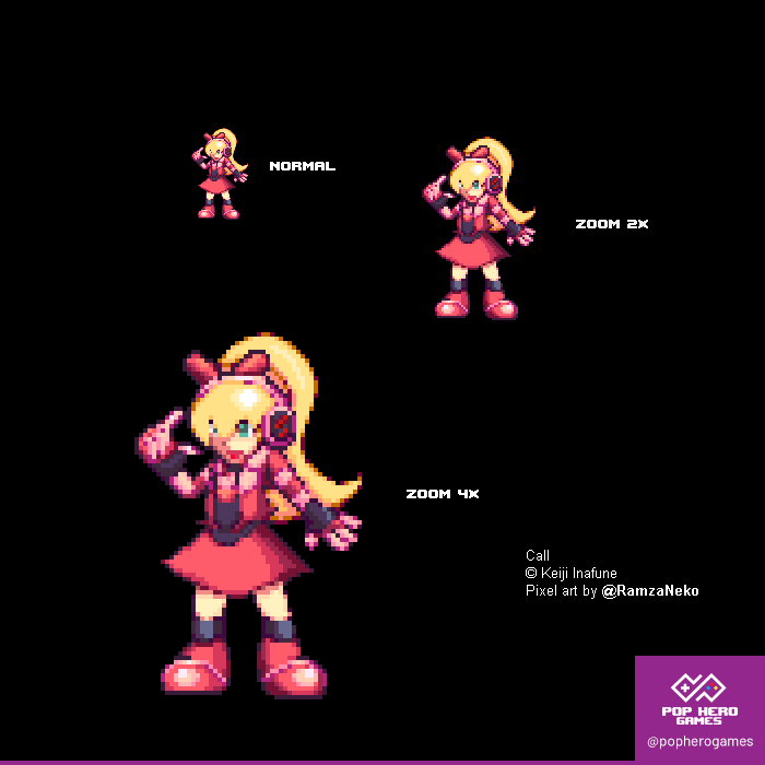 PopHeroGames's tweet photo. Call costume suggestion (Mighty No. 9) sprite by our spriter 
@RamzaNeko
 
#gamedev #indiegame #pixelart #fanart #capcom #rockman #megaman #megamanx #rockmanx #ドット絵 #inafune https://t.co/VJTwaYkrcw
