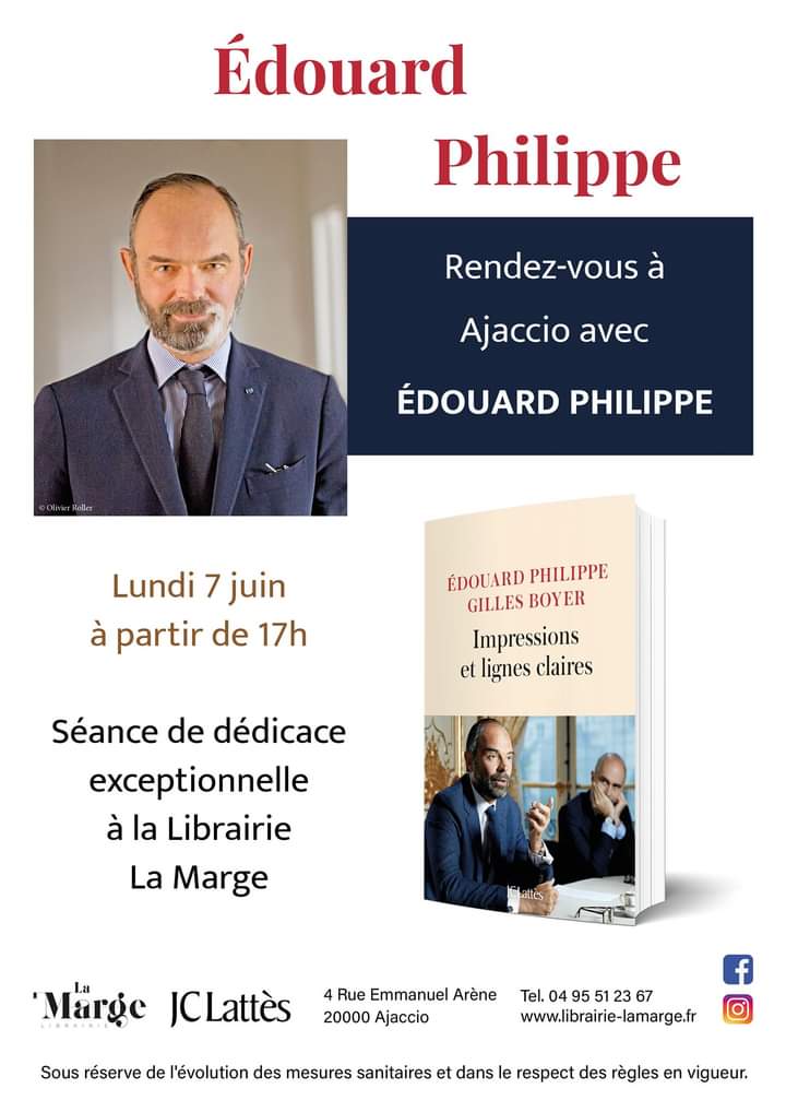 RDV le Lundi 7 Juin, 17h, avec <a href="/EPhilippe_LH/">Edouard Philippe</a> !

<a href="/VilledAjaccio/">Ville d’Ajaccio - Cità d'Aiacciu</a> <a href="/LMarcangeli/">Laurent Marcangeli</a> <a href="/OrsucciJC/">Jean-Charles ORSUCCI</a> <a href="/Gilles_Simeoni/">Gilles Simeoni</a>