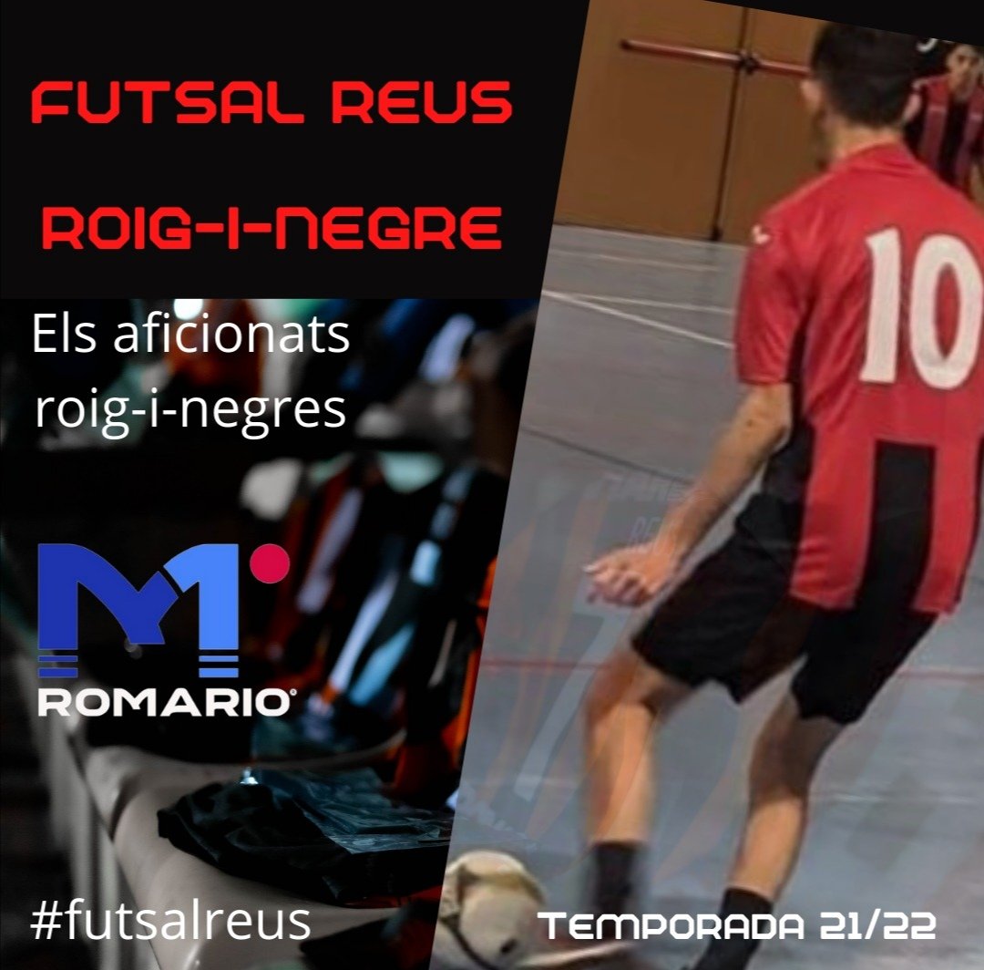 Futsal roig-i-negre, endavant els aficionats del <a href="/cfreusdeportiu/">CF Reus ⚽️</a> #futsalreus