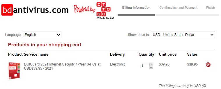 GreatSoftLine's tweet photo. BullGuard 2021 Internet Security 1-Year 3-PCs at USD$39.95 - 2021 https://t.co/UhnIo1UqdM https://t.co/ztXU2VbTZm