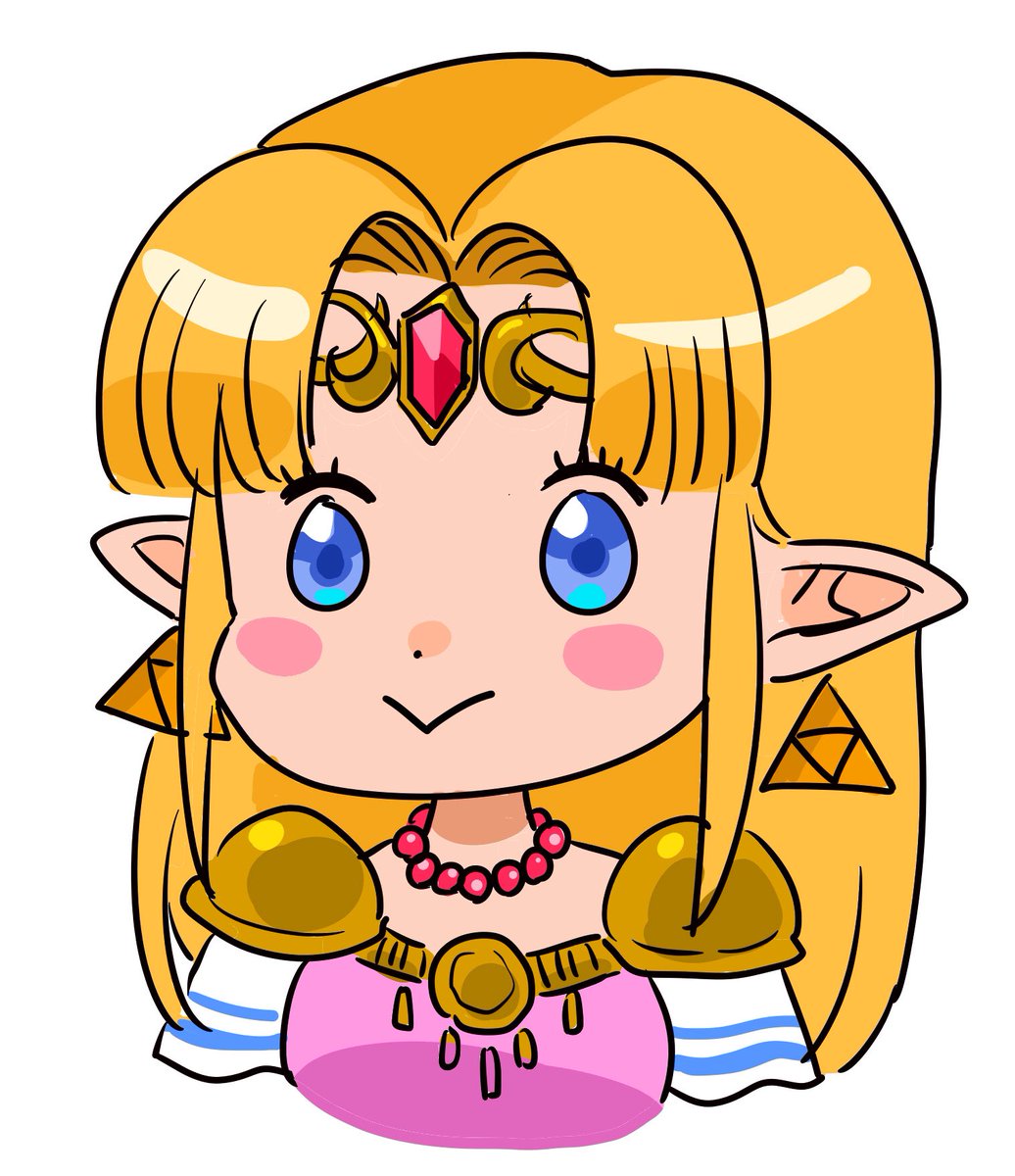 princess zelda 1girl pointy ears jewelry solo blonde hair blue eyes long hair  illustration images
