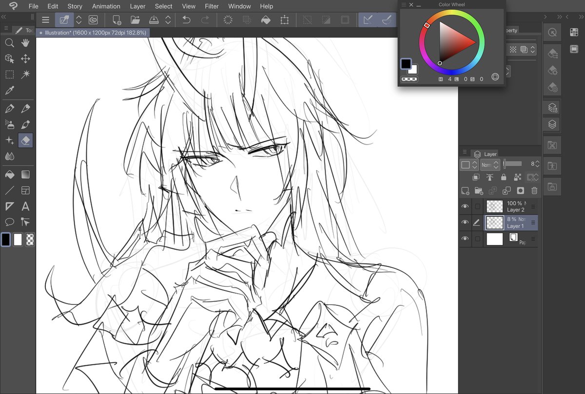 「testing clip studio trial on the ipad FEELS SO GOOD like I w」quippy の漫画