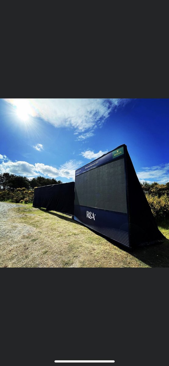 All set at the fabulous Kilmarnock Barassie Links for the historical Women’s Amateur championship! ⛳️🏌️‍♀️A massive thanks to our On-site team of Colin, Caolán, Liam &amp; Chris! And also thanks to the team at HQ for the prep that has gone into getting the season up and running! 🏆