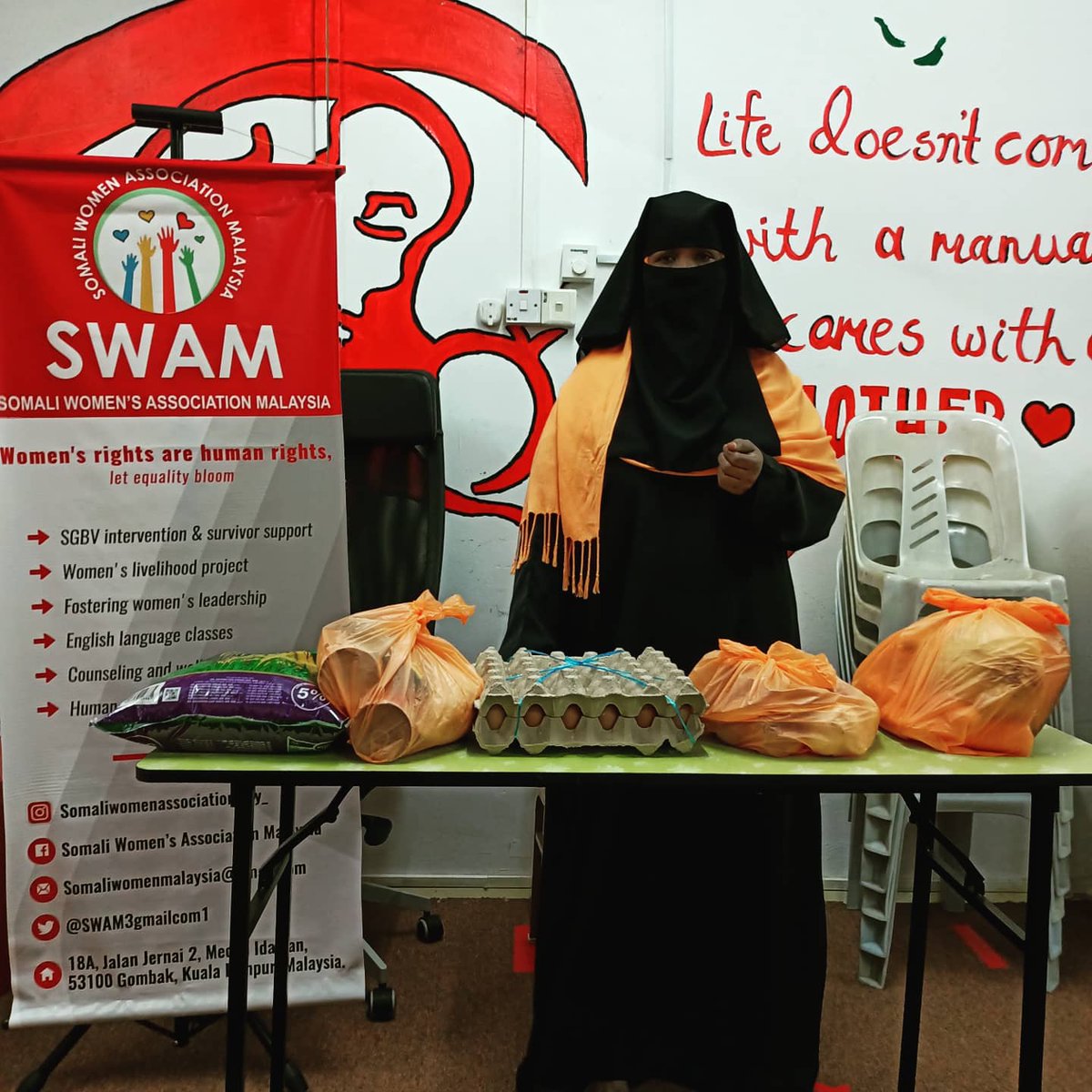 SWAMorg's tweet image. This week, we had able to distribute food aid for 60 families at @somaliwomenassociation_my_ 
Special thanks to our staff and everyone who contributed, packed, delivered and distributed as well, we couldn't make it without you❤️