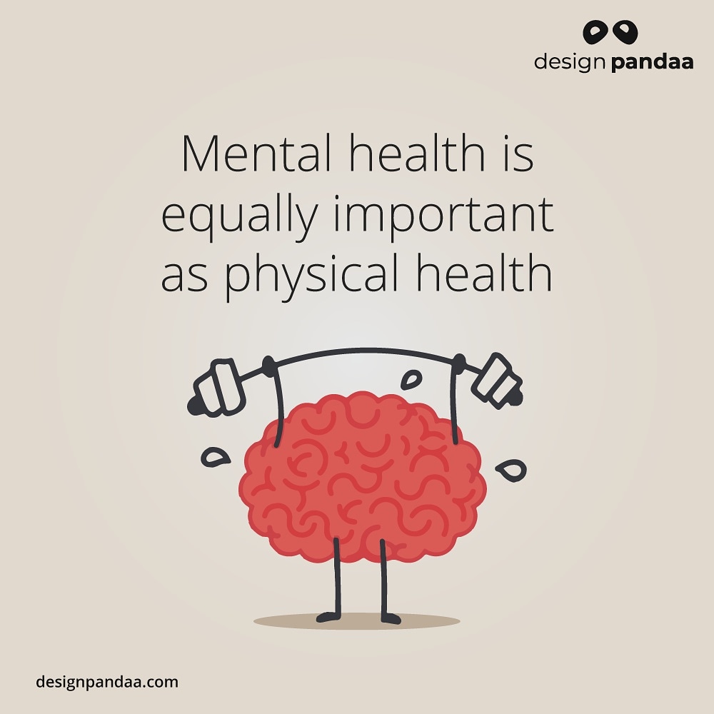 design_pandaa_'s tweet image. Calm yourself from the stress of the prevailing crisis. 🤯 Because your mental health can affect your physique more than any viruses!💆‍♂️💪🏻✌🏻