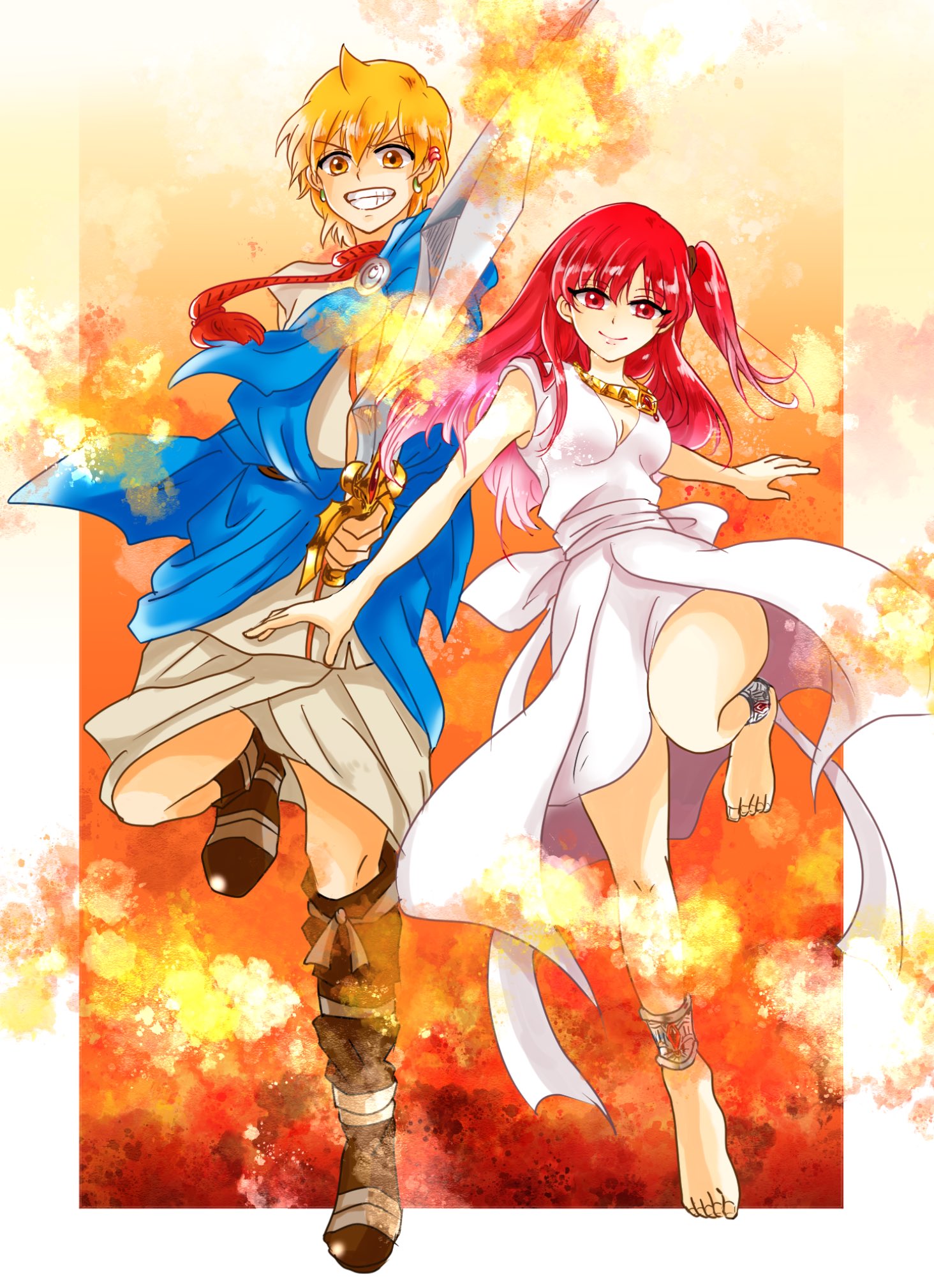 みみ 炎の主従 アリババとモルジアナ アリモルの萌ポイントは王族と奴隷っていう身分差もあるけど 王の器とその眷属っていう主従関係も最高なんすよ そして夫婦になります T Co Cqzmnfu0sx Twitter