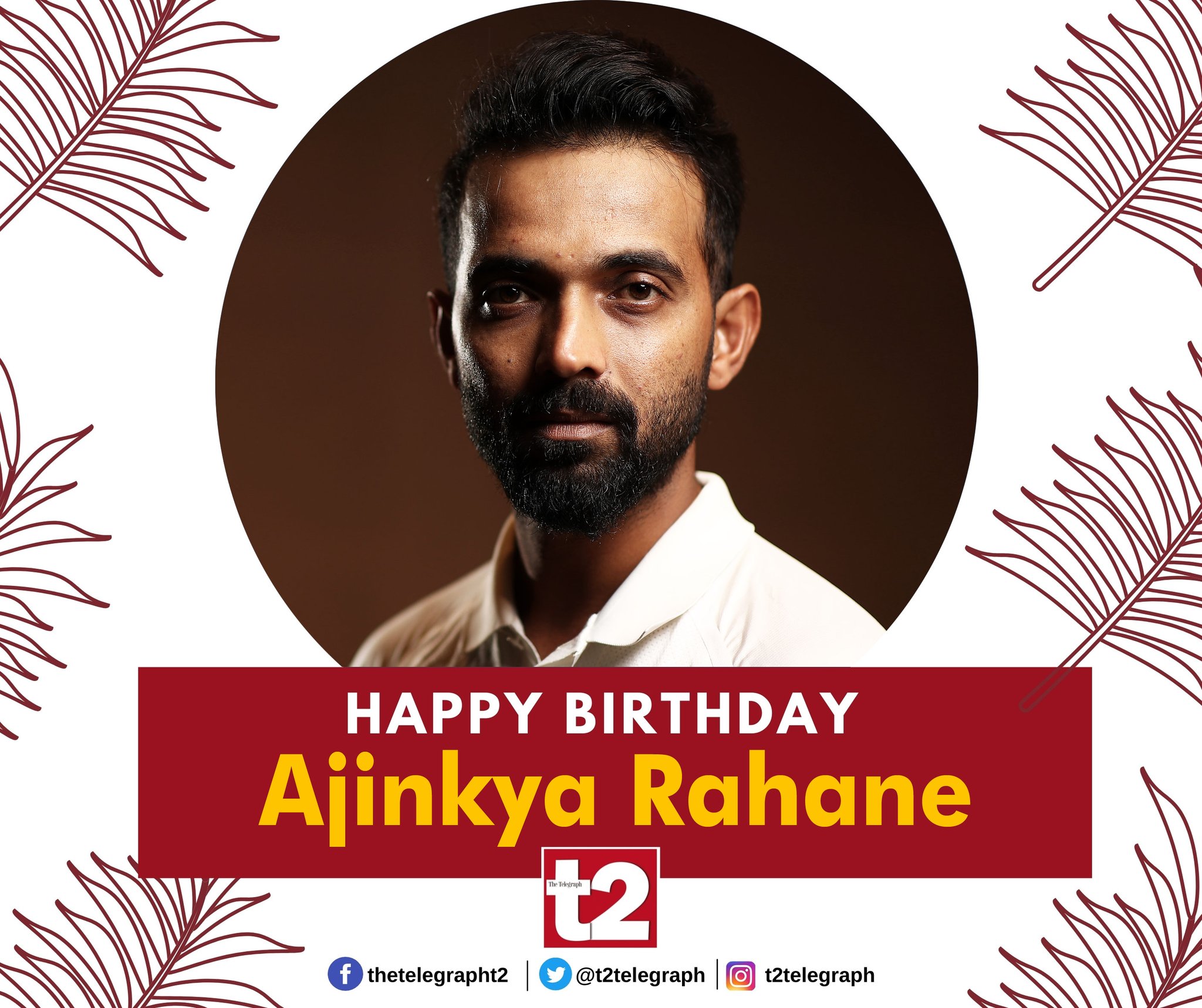 A solid bat with and a cool temperament. Here s to more Test tons! Happy birthday, Ajinkya Rahane 