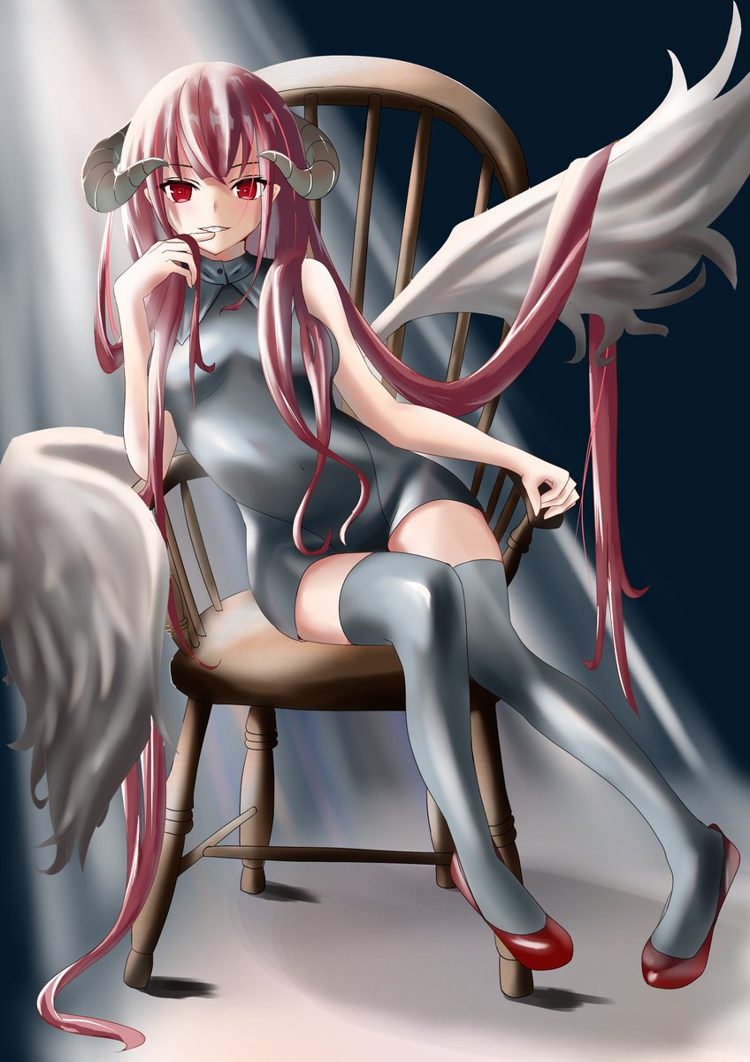 堕天使 絵を描き始めて約1年経ちましたー 初期より上手くなったと自己満足 栖来 すずめのイラスト