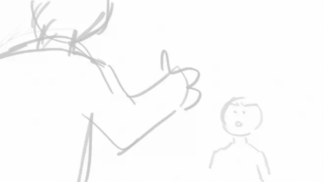 this is why I can't show my storyboards 
(the names are written on the last one because I wanted to show it to my friends-) 