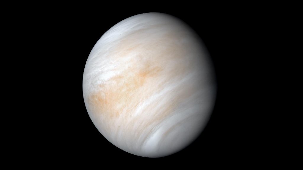 Newly processed image of Venus taken by NASA's Mariner 10 spacecraft in February 1974. 