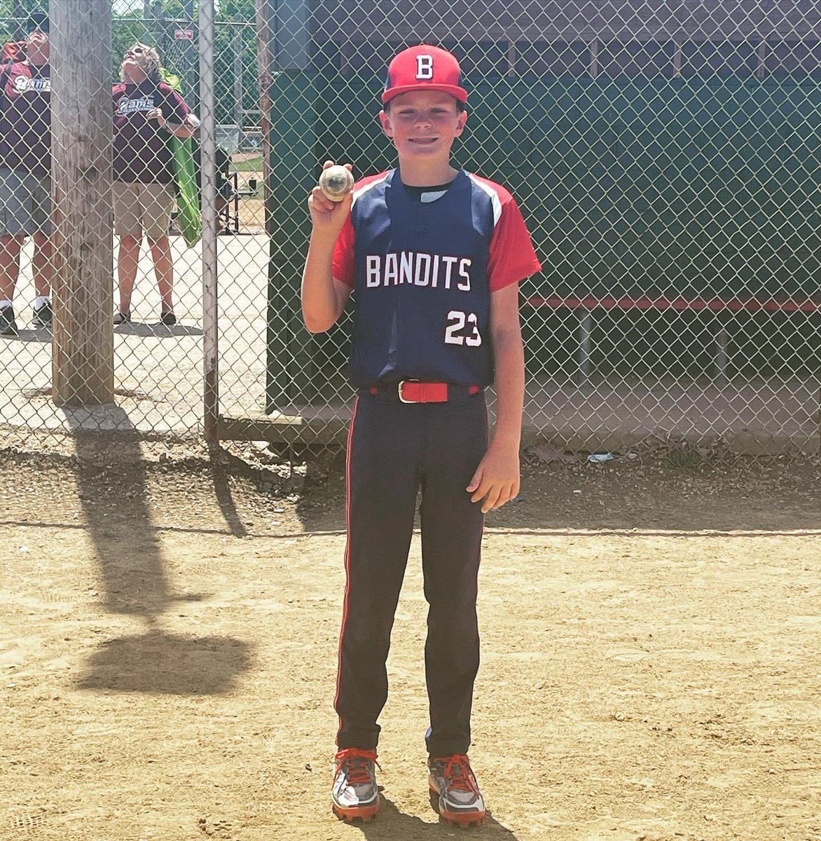 Carson with his first yard shot of the season