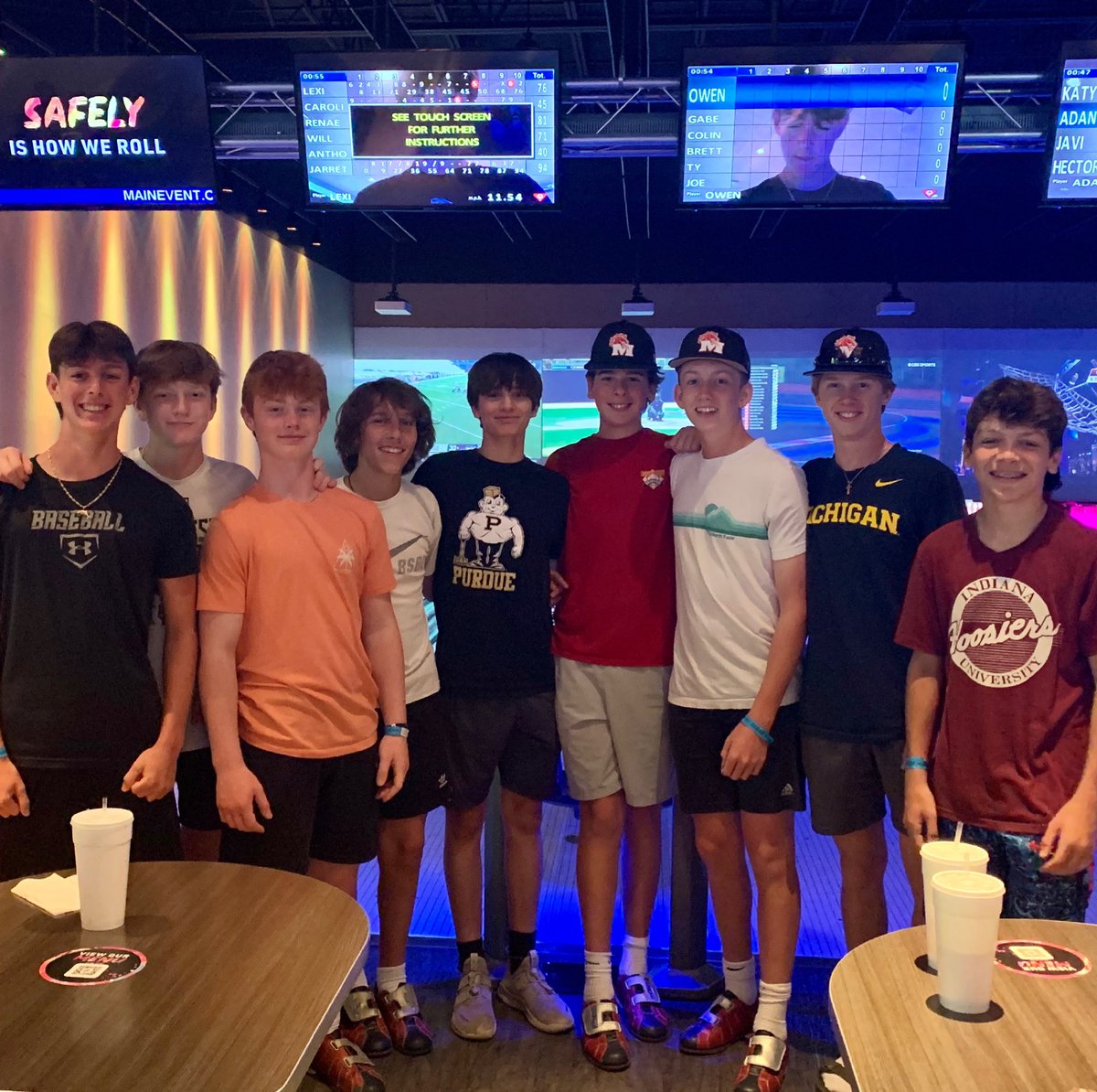 INMustangs2025P's tweet photo. A team that rolls together and bowls together plays together. A couple of these @1MustangsNation guys can really roll the ball! https://t.co/2yofsWkoVC
