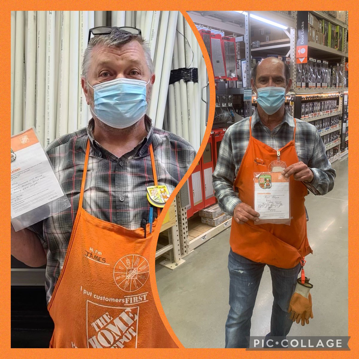 Miguel and James are really GETting after it today!!  They are all over their departments, taking care of their customers #GET #D52Elite💎 #thd8562