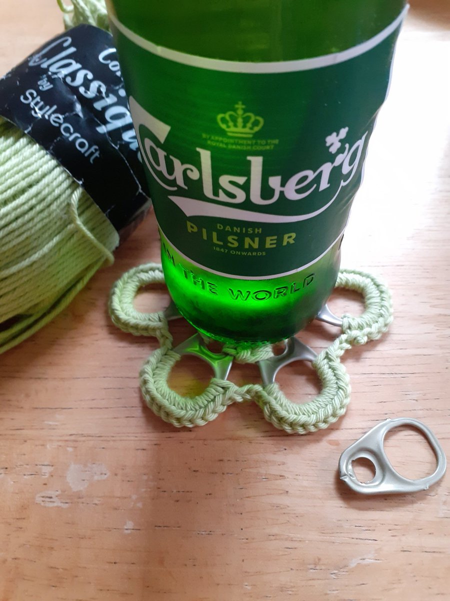 crochet_crafter's tweet photo. If @carlsberg made #crochet #coasters they'd look something like this.....
@CarlsbergGroup
#OneOfAKind #gift #MadeWithLove #HOTH using @StylecraftYarn classique #dk #cotton soft lime.
#CrochetTherapy #craft #reduse #reuse #RingPulls #CrochetCoaster #mentalhealth https://t.co/8k7PdzukV6