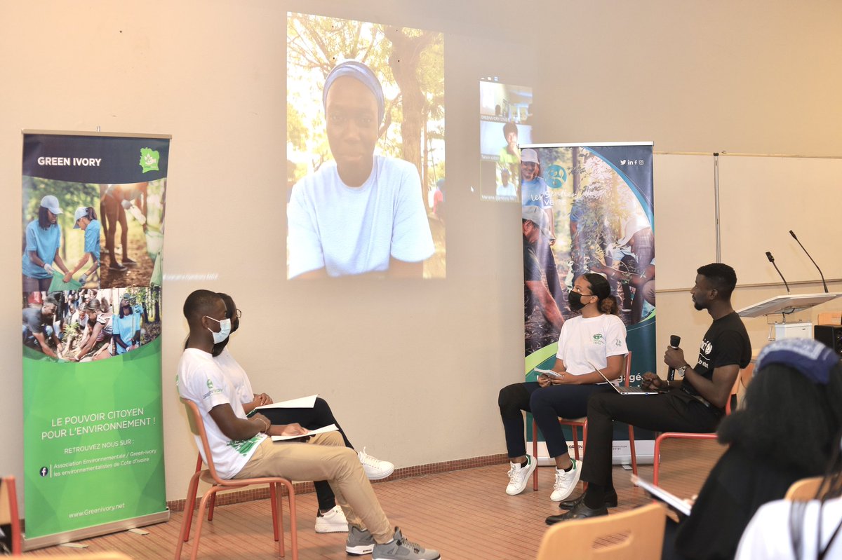 GreenIvory1's tweet photo. 🌿 Ce vendredi 4 Juin 2021, nous avons démarré les activités du projet "LES SENTIERS VERTS". Un panel composé de jeunes engagés de Côte d’Ivoire, du #Sénégal et du #Bangladesh a marqué le début d’un mois qui s’annonce riche.
#GreenIvory_Ong #SentiersVerts #GenerationRestoration https://t.co/Njorhwed9y