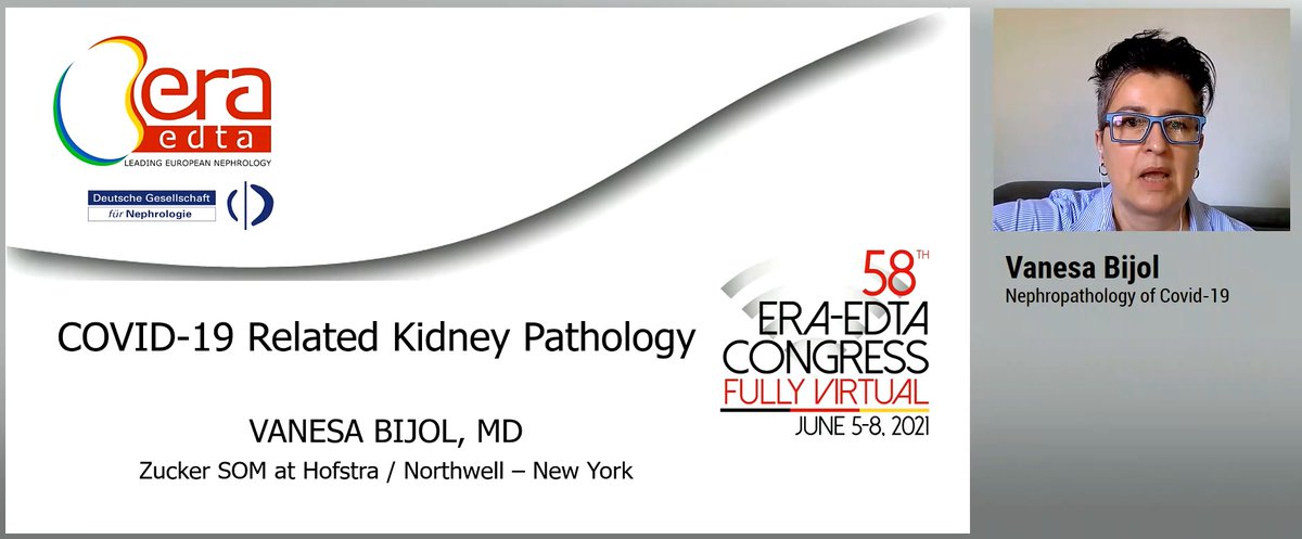 🔬Nephropathology of COVID-19 with <a href="/VBijol/">Vanesa Bijol</a> 
1⃣/8⃣
#ERAEDTA21 #NephPath #COVID19