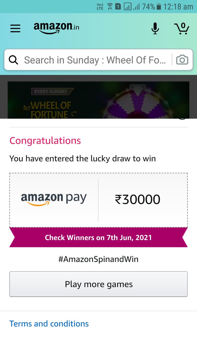Heenabegumgour's tweet photo. #AmazonSpinandWin
#AmazonQuiz
#QuizTimeMorningWithAmazon
#AmazonQuizAnswer
#QuizTime
#AmazonWheelofFortuneQuiz
#AmazonWheelofFortune
@amazonpay
@amazonIN
@amazon
@Heenabegumgour https://t.co/HRUVL9cBjY