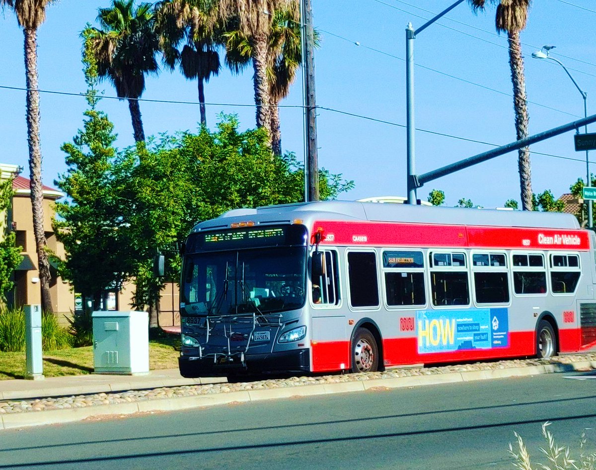 Muni buses and operators helping VTA in San Jose. 