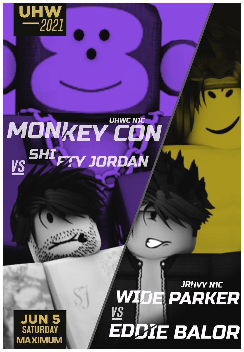 UHWMedia's tweet photo. #UHWMaximum || Matches To Look Forward To

TONIGHT, for the Road to #UHWVictoryRoad: We'll be finding N1Cs for the JRHVY and the UHWC.

Which one of them will advance?

[#MonkeyCon, #ShiftyJordan, #EddieBalor, @WideParkerr] https://t.co/2cWRiC1KW0